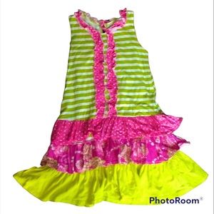 Fun and Fancy Jelly The Pug Ruffle Dress girls 12